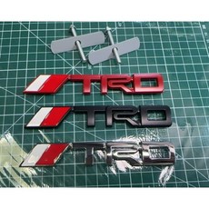 TRD 豐田改裝金屬車標 中網進氣標誌, 黑色一組