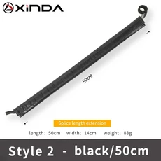 Xinda 야외 등산 로프 보호 커버 마모 방지 패드 슬리브, 09 Double Black 50cm