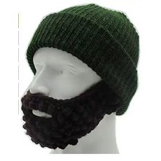 가짜 턱수염 뜨개질 메이크업 수염 레게 인조수염 털보, L 58-60cm, 1개, 그린