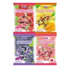 오키오 구미 포도 80g/딸기/망고/복숭아, 딸기 80g, 80g, 1개