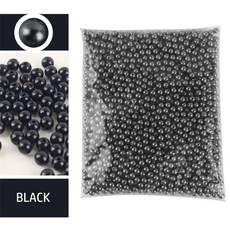 공예용 진주 비즈 플라스틱 광택 세트 3-12mm, 3mm 1000pcs, 블랙 19
