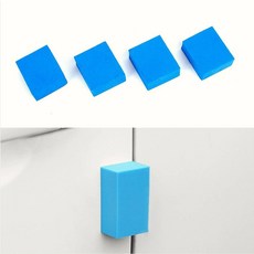 주차장 자동차 문콕방지 도어가드 스펀지 블루 4개입 차량용 외부 보호 패드