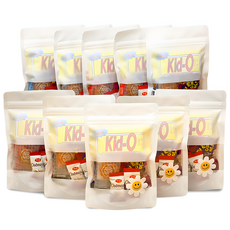 단체간식 선물 포장 과자 셋트 당충전 응원선물, 10개, 스마일투명지퍼백