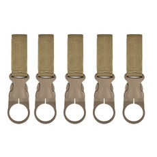 [티케이샵] 물병거치대 캠핑 등산용 카라비너 거치대 5P, 카키, 5개