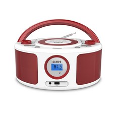 SAMPO 聲寶 手提CD/MP3/USB音響 AK-W2001UL, 紅色和白色