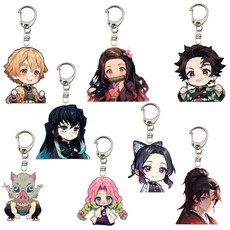 러블리마켓 귀멸의 칼날 아크릴 키링 8종 세트