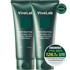 바이브랩 리바이 4주 솔루션 안티 헤어 로스 스칼프 프로틴 트리트먼트, 2개, 200ml