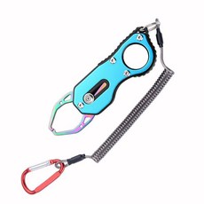 路亞釣魚工具 控魚器 夾魚器 便攜 取鉤 摘鉤, 翠蘭色, 1個