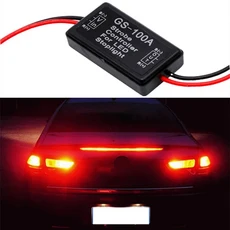 플래시 스트로브 컨트롤러 브레이크 라이트 점멸 모듈 자동차 LED 정지등 램프 12V T61C, 01 black