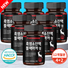 네츄럴바이오팜 흑염소 진액 블랙마카 600mg, 6개, 60정