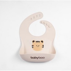 베이비부 실리콘 이유식 턱받이 아기방수식사턱받이 유아용식사용품, 1개, 1개입, 호랑이