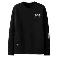 the paul ground 大尺碼 男女通用 刷毛大學T