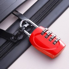 번호키 자물쇠 락카, 레드, 1개