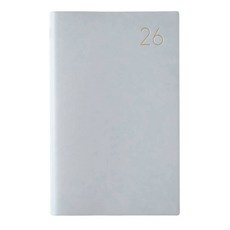簡約設計日記本 輕巧便攜 優質紙張 記錄生活點滴, 藍灰色, 1個