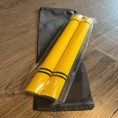 廣隆 海綿雙節棍 武術練習安全器材, 1個, 黃色-成人款+棍套