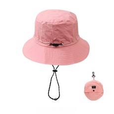 Youchen 남여공용 경량 아웃도어 방수 UV차단 썬캡 햇빛가리개 모자 아쿠아 플랩캡 등산 낚시캠핑 물놀이 벙거지+수납케이스보함, 핑크