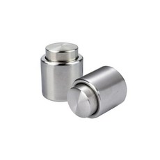 按鈕式不鏽鋼紅酒塞 - 酒瓶密封保鮮，適用於葡萄酒和香檳, 1個, 按鈕式不鏽鋼紅酒塞X1, 銀色