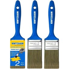 킹 오리진 3인치 페인트 브러시 벽과 넓은 표면 가구 공예품 얼룩 1팩 와이드, 3 Pack, 2 Inch