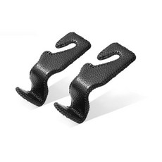 차량용 마스크 걸이 가죽 후크 자동차 고리 고하중 가방걸이 옷걸이, 블랙, 1개