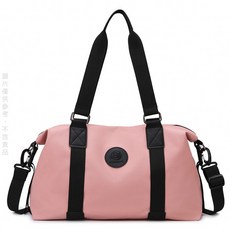 賣場優選 限時購 旅行包短途出差輕便手提包手提大容量單肩包行李收納袋運動健身防水包新款手提包時尚潮流PN7D, 粉色(乾濕分離+防潑水), 1個