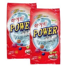 화이트파워 세탁세제 분말세제, 10kg, 2개