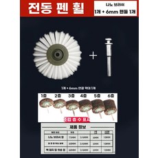 섬유연마 브러시 솔 브러쉬 폴리싱 욕조 타일 청소 전동 드릴용 녹제거 세척 광택, 1개, D. 전동 칫솔모 나노 블레이드 1개 + 6mm 손잡이