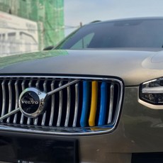 볼보 그릴 클립 스웨덴 스웨디시 그릴 커버 클립, 고급버전 18~23년 XC40, 1개