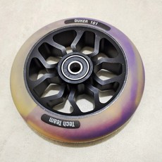 스턴트 스쿠터 바퀴 묘기 교체 100x24mm 블랙블루 익스트림 솔리드, 멜란지옐로우퍼플110 24 링, 1개