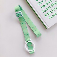 兒童水壺背帶 水杯背帶 奶瓶 學習杯 保溫瓶 可用 21款可選, 1個, 09綠底小愛心