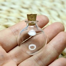 둥근 유리병 걸이식 장식 물약 코르크 바이알 날개 달린 DIY 드리프트 25mm 5 10, 03 15pcs, 02 35mm, 1개