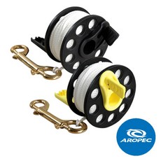 AROPEC 水捲線器/手輪(引導繩)-30公尺(附收納把手), 黑色, 1個