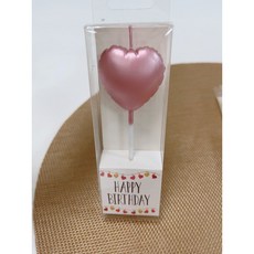 氣球愛心造型蠟燭 生日派對蛋糕裝飾 慶生創意用品, 1個, 鍍金氣球愛心蠟燭-紫色 WC0048