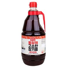아따꼬씨네 정기가능경상북도 우영식품 통참깨 고소한 참기름 1.8L (통참깨 100%) 업소용 대용량