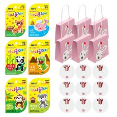 아모스 미니클레이 6p + 하트 선물상자 6p + 축하 스티커 9p, 랜덤발송(클레이), 1개