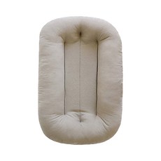 JoyBaby 嬰兒床中床 棉質加厚新生兒睡窩 便攜可折疊簡約款嬰兒床墊 子宮床, 英倫杏