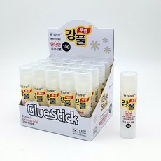 크라운 단단한 투명 강풀 15g 고체풀 글루 스틱, 단품
