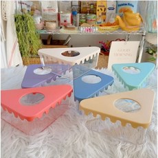 야야랜드 치즈케익 습식 은신처 크레스티드게코 파충류 산란통 도마뱀 햄스터 다람쥐, 크림, 1개