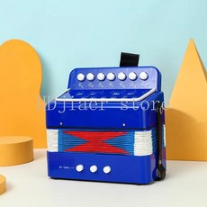 페이판 키 아코디언 학생 초보자용 악기 휴대용 교육용, 1개, 4. 7 key blue, 기본