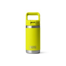 YETI 예티 Rambler 램블러 주니어 355ml(12온스) Boys Girls 물병 빨대 캡 포함 트로피컬 핑크 그외 각종 464323, 반딧불 옐로우