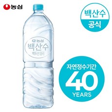 농심 백산수 유/무라벨 랜덤, 24개, 2L