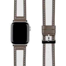 모할랩 애플워치 3/4/5/6/7/8/SE 호환 가죽 투톤모던 스트랩 + 보호필름 1p 세트, 03 에토프, 38MM