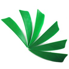 3인치 플레칭 자연 화살 깃털 쉴드 컷 양궁 사냥 플레치 액세서리 50 개, 05 파란, 1개