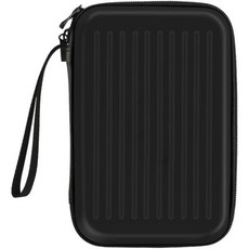 미오요우 다트 케이스 하드 EVA 쉘 저장용 반경질 휴대용 메시 포켓 팁 샤프트 플라이트용, 검정