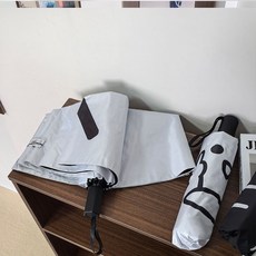 全自動雨傘 晴雨兩用 摺疊黑膠遮陽傘 學生搞怪