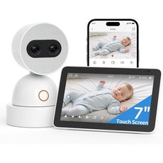 심스카이 분할 화면 아기 모니터 4MP 듀얼 카메라 7인치 UHD, 7인치 싱글 4MP 카메라