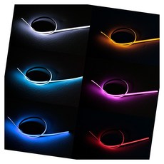 자동차 LED바 스트립 아이라인 6색 내구성 12V 웰컴등, 블루30cm