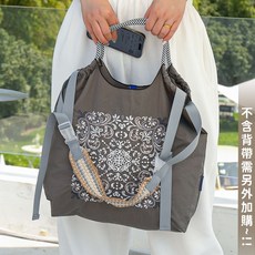 日系刺繡帆布包 編織包 水桶包 媽媽包 側背包 托特包