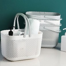 목욕탕 사우나 세면도구 담는 통풍 메쉬 손잡이 바스켓 화장품 샴푸 린스 정리함, 상세페이지 참조
