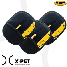 고양이 털제거기 강아지 개 장갑 정전기, 1개, C. 대형_노랑색과 검정색 클래식 246cm3개