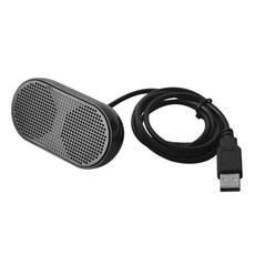 휴대용 미니 스피커 노트북 유선 스피커 컴퓨터 USB 멀티미디어 스피커 노트북 노트북 PC 홈 오피스, Bla, 검은색